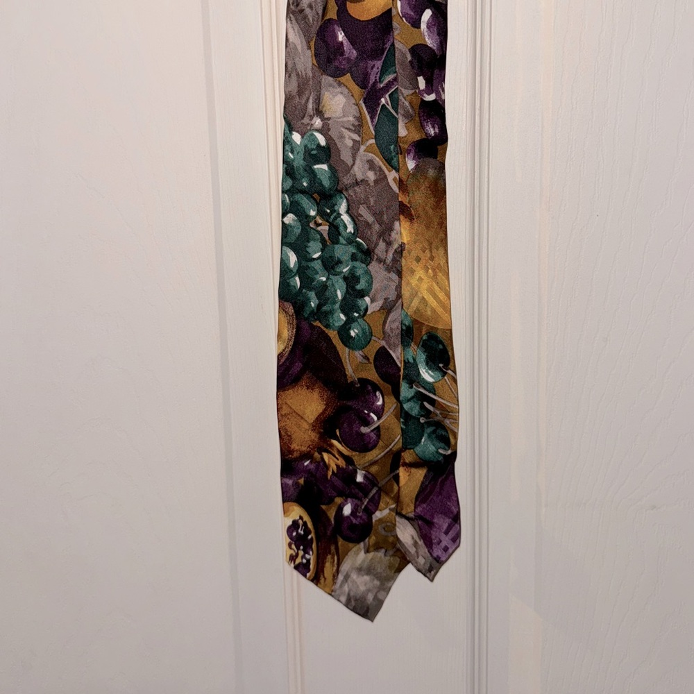Polo by Ralph Lauren Purple and Green and Gold Grape Tie